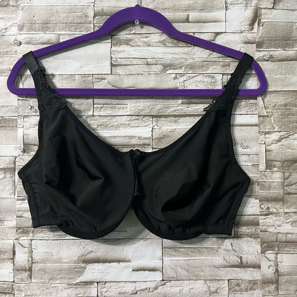 Marilyn Monroe Underwire Women's Black Bra Size 42D adjustable sraps